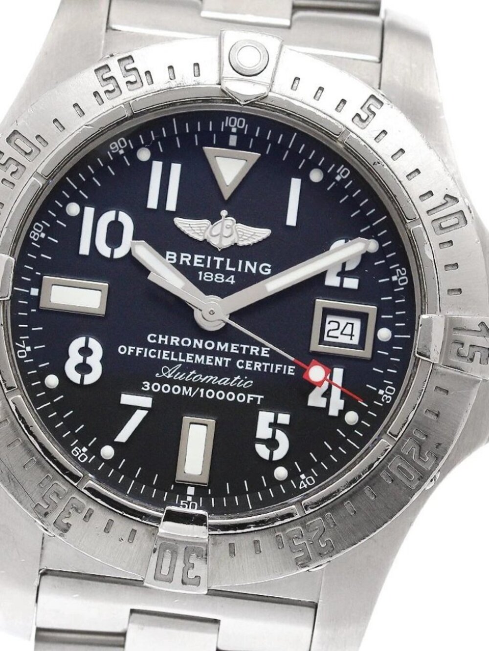 BREITLING Avenger Seawolf A17330 Date black Dial Automatic Men's Watch_951724